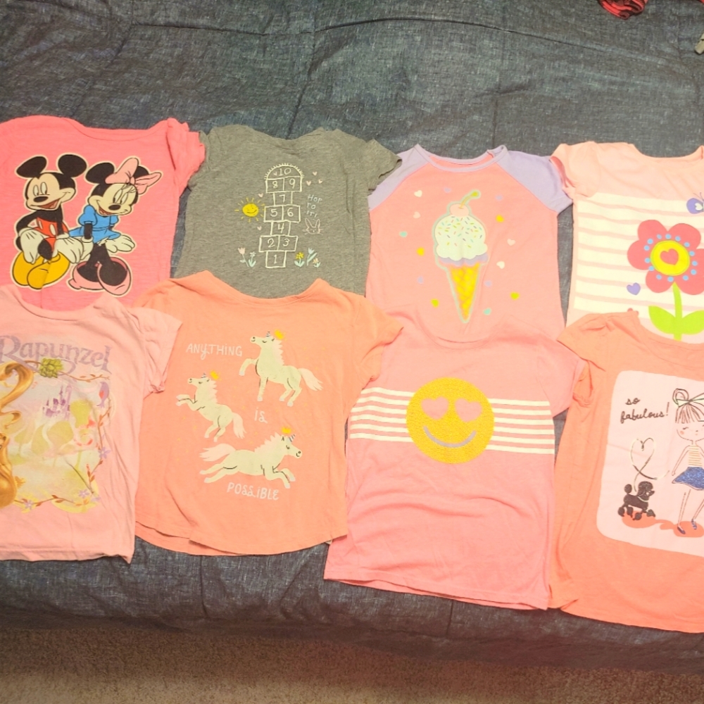 Bundle girl's 5T tee shirts